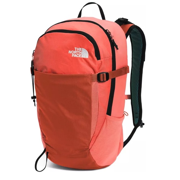The North Face Basin 24 Blue Backpack School Hiking Travel Day Pack ORANGE NWT - Picture 2 of 7